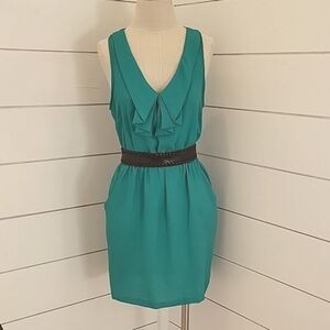 Silence & Noise medium teal mini dress